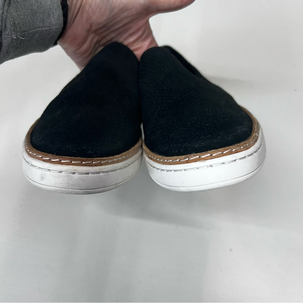 UGG Adley Black Suede Slip On Sneakers Size 9.5 - Picture 5 of 8